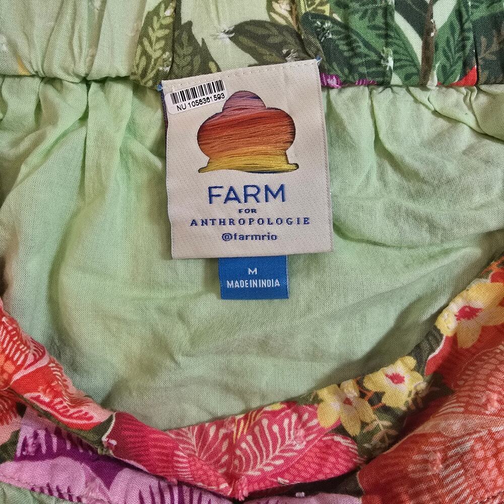 Farm Rio for Anthropologie Floral Tiered Skirt 100% cotton. Retails $228 - Picture 4 of 7